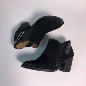 Jeffrey Campbell black studded booties